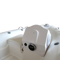 Mini bateau pneumatique à coque rigide en fibre de verre, bateau pneumatique en PVC, ponton