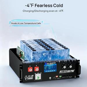 ECO-WORTHY <span class=keywords><strong>Cubix</strong></span> 100 Pro, Batería de Rack para Servidor, 51.2V 100AH LiFePO4, Bluetooth, WiFi, Baja Temperatura, 10 Años de Garantía, Fuera de Red - Product Image 2
