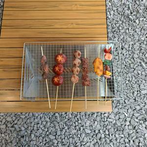 Barbecue pliant multifonction portable <span class=keywords><strong>en</strong></span> acier inoxydable durable, réchaud <span class=keywords><strong>de</strong></span> camping, grille <span class=keywords><strong>de</strong></span> cuisson, poêle à <span class=keywords><strong>bois</strong></span> et à charbon <span class=keywords><strong>de</strong></span> <span class=keywords><strong>bois</strong></span> - Product Image 5