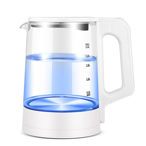 Bouilloire électrique de cuisine, cloches à thé en verre, veste de 1,8 l, ensemble de plateaux d'hôtel en acier inoxydable, sifflet col de cygne, café portable - Product Image 6