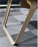 Bureau moderne en MDF Bureau de PDG en forme de L avec fonction extensible Mobilier de bureau en bois mélaminé pour immeuble de bureaux