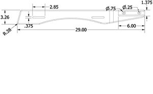 <span class=keywords><strong>Support</strong></span> de <span class=keywords><strong>moteur</strong></span> de canoë en bois massif fait à la main de la vieille ville finition transparente - Product Image 4
