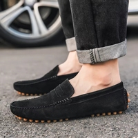 Mocassins pour hommes en gros, antidérapants, grandes tailles, style décontracté pour la marche en extérieur, semelle souple