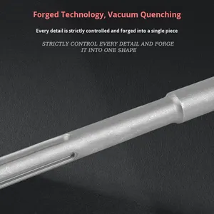 Formão de Chão Industrial de Aço Cromado com Cabo de Liga, Cinco Furos, Ponta Plana Ampliada, Resistente para Escultura, Garantia de 3 Anos - Product Image 3