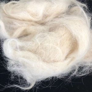 Prix bas, 6-8 cm, 100% poil de chèvre blanc naturel, déchets de poil de chèvre - Product Image 2
