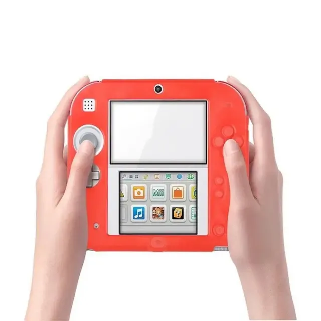 Protective Cover Case for Nintendo 2DS Shell Soft Silicone Skin Anti-Slip Shockproof Accessories Game Player Handheld Console