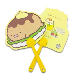 Abanico de Mano Promocional Publicitario con Asa de Plástico PP Ecológico, Estilo Ángel, Personalizado al por Mayor - Product Image 2