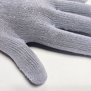 Eldiven tedarikçisi dize iplikler örgü örgü kış iş eldivenleri beyaz pamuk Polyester dize örgü Ultralight çalışma eldiven - Product Image 4