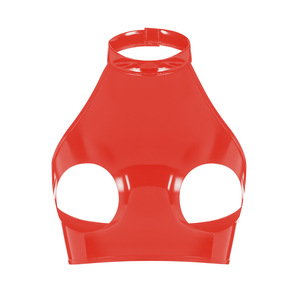 Reggiseno Sexy in PVC Lucido Europeo e Americano con Ammoniaca e Lattice PU, con Petto Scoperto ed Erotico - Product Image 4