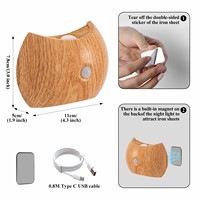Décoration moderne pour maison intelligente, lampes de nuit néon RGB rechargeables par USB, détecteur de mouvement magnétique sans fil, lampes murales LED pour escaliers intérieurs