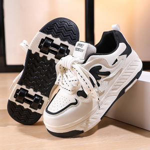 Chaussures à roulettes pour enfants, en EVA, avec roues lumineuses, pour usage extérieur - Product Image 3