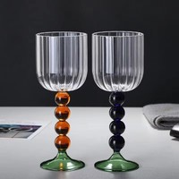 Verre à boire personnalisé en cristal vintage pour jus, lait, bière, champagne, vin, vaisselle de restaurant