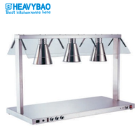 Heavybao 1500W Hôtel Équipement Buffet Rapide Plomb En Acier Inoxydable Alimentaire Chaleur Lampe Bidirectionnelle Conservation De La Chaleur