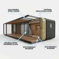 Mini Apple Cabine de Luxe Préfabriquée Prix de la Maison Préfabriquée Portable 20Ft 40Ft Office Pod Conteneur Étanche Maison