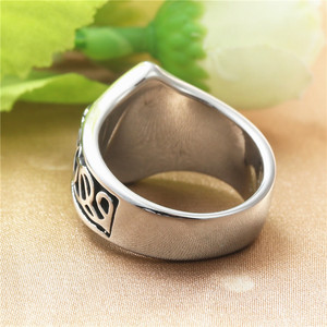 Yunnique – bague rétro en argent pour hommes, étoile à cinq branches, en acier inoxydable, style Punk, bijoux, cadeau - Product Image 3
