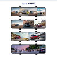 ODM 32GB 11.26 ''4 caméra écran tactile rétroviseur caméra GPS WIFI miroir Dashcam