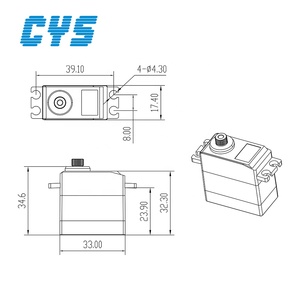30G Superlichte Digitale Micro <span class=keywords><strong>Servo</strong></span> Metalen Uitrusting Voor Drones Rc Boten Auto 'S Radiosystemen Op Afstand Speelgoed Onderdelen Rc Vliegtuig Helikopter - Product Image 3