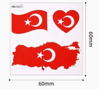 Autocollants de tatouage imperméables du drapeau du Maroc et de 48 pays, autocollants pour le visage écologiques, transfert à l'eau, logo personnalisé