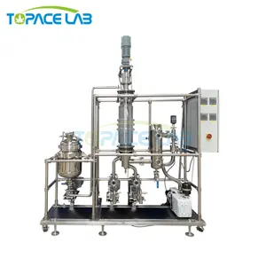Topacelab high evaporation rate stainless steel 316 wiped film molecular formula distilled water for the purification