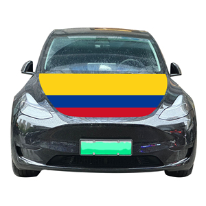 Cubierta de capó de coche Nacional De Colombia bandera cubierta de motor de coche bandera al por mayor tela elástica personalizada venta directa de fábrica - Product Image 3