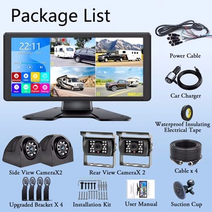 <span class=keywords><strong>Cam</strong></span>éra de camion avec écran tactile IPS 10,36 pouces, WiFi, MP5, MP3, vision nocturne, <span class=keywords><strong>cam</strong></span>éra embarquée étanche, enregistrement en boucle, 4 <span class=keywords><strong>cam</strong></span>éras pour camions - Product Image 6