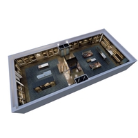 Boutique de vêtements pour hommes haut de gamme personnalisée Magasin de vêtements design Décoration intérieure Armoire de présentation de vêtements en bois Porte-vêtements