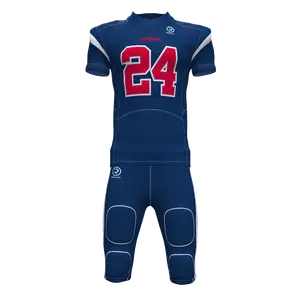 Homens Bordados Futebol Americano Jersey Nova Chegada Atacado Equipes Personalizadas EUA Sportswear Conjuntos Impressão Digital Sublimação