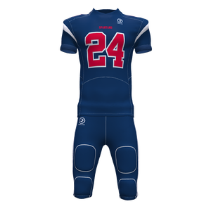 Nouveauté, vente en gros, ensembles de vêtements de sport personnalisés pour équipes américaines, impression par sublimation numérique, maillot de football américain brodé pour hommes - Product Image 1