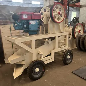 20 Tons Per Hour Mobile Jaw Crusher Rock Rusher Eccentric Shaft Small Stone Crusher To Make Gravel