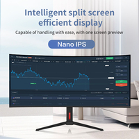 Monitor de Juegos para PC de 38 Pulgadas, Ultra Ancho, HDR, 21:9, Pantalla Curva, Panel IPS, 4K, con 144Hz para Gamers
