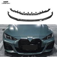 Séparateur inférieur en fibre de carbone sèche style MP pour pare-chocs avant BMW G26 430i I4 M50i 20-27 Kit carrosserie de course anti-collision
