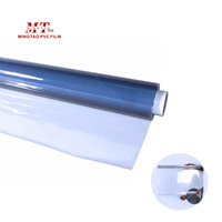 Film PVC transparent coloré imprimable, résistant à l'humidité, en rouleau, pour sacs de mode et sacs de papeterie