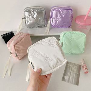 Exchange Gifts Luxury Bow Fashion Coin <b>Purse</b> With Zipper Keychain Women Mini Plush Wallet for Woman - Product Image 2