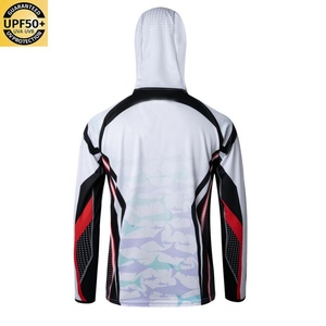 เสื้อฮู้ดกันแดด UPF50+ สำหรับตกปลา เสื้อแรชการ์ดสำหรับผู้ชาย เสื้อเดินป่าแขนยาว เสื้อตกปลา - Product Image 6