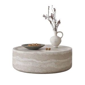 Marble Coffee <b>Table</b> Round Modern Art Design For Living Room Home <b>Small</b> Apartment Light Luxury Style - Product Image 3