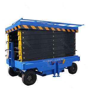 Haute qualité 6-24m travail aérien plate-forme de levage <span class=keywords><strong>manivelle</strong></span> électrique Mobile ciseaux Mobile levage Cargo ascenseur de fret - Product Image 4