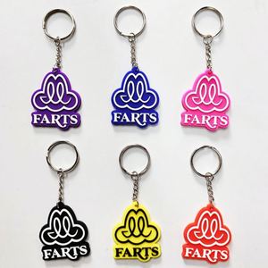 OEM Custom Logo Embossed 2D 3D UV Printed Rubber Soft PVC <b>Keychain</b> <b>Personalized</b> Promotional Keyring - Product Image 2