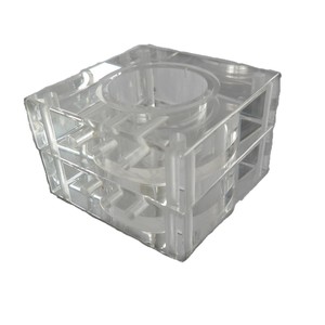 Customized Acrylic <b>Display</b> Rack Circular Cutout Polished Surface Modern Style Desktop 3-Tier <b>Shelf</b> Pre-Assembled Light <b>Displays</b> - Product Image 3
