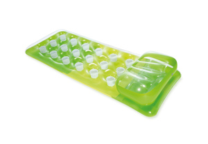 Balsa flotante <span class=keywords><strong>Intex</strong></span> 58890 con almohada, equipo de juego de agua de plástico multifuncional para sentarse y nadar en la piscina - Product Image 3