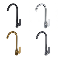 Robinet de cuisine monocommande chaud/froid en laiton sans plomb pour évier, avec douchette pivotante pour évier de cuisine