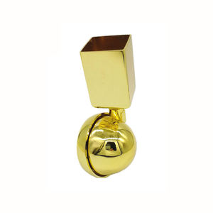 Golden Square Cup Zink legierung <span class=keywords><strong>Ball</strong></span> Teppich Nachlauf Räder Sofa Stuhl Bett Rollen für Möbel - Product Image 4