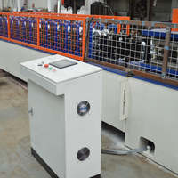 Machine de formage à rouleaux pour volets roulants de type perforé américain, largeur 125 mm, épaisseur 0,7-1,2 mm