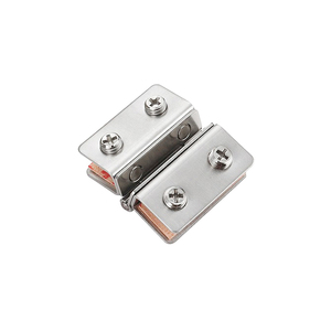 Bisagras de acero inoxidable para vidrio, sin perforación, clips de 4-9 mm, herrajes para puertas de gabinetes de acrílico - Product Image 3