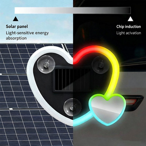 Lumière décorative universelle pour voiture en forme <span class=keywords><strong>de</strong></span> cœur RGB 2, couleur personnalisée changeante, feu arrière <span class=keywords><strong>de</strong></span> frein, décoration <span class=keywords><strong>de</strong></span> salle <span class=keywords><strong>de</strong></span> mariage, décoration <span class=keywords><strong>de</strong></span> la maison - Product Image 3