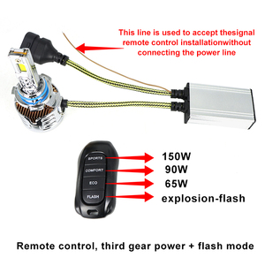 Haute puissance 300w 12000lm Trois tubes en cuivre Télécommande H7 H11 9005 9006 H4 <span class=keywords><strong>Ampoule</strong></span> <span class=keywords><strong>LED</strong></span> de voiture H7 <span class=keywords><strong>Ampoule</strong></span> de phare <span class=keywords><strong>LED</strong></span> automobile - Product Image 2