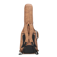 GB18 RM Étui pour guitare électrique acoustique en cuir marron personnalisé Oem Rainbow Music Durable avec sangles souples réglables