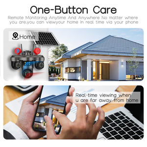 كاميرا V380 الأكثر مبيعًا تعمل بشريحة 4G وبطارية قابلة للشحن تعمل بالطاقة الشمسية، مقاومة للماء IP66، للأمن الخارجي مع 3 شاشات - Product Image 4