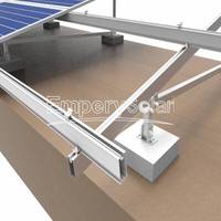 Panneau solaire en aluminium de haute qualité, systèmes de montage au sol, structure métallique pour l'installation de l'énergie solaire