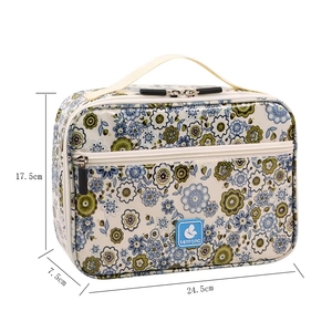 2026 Sedex Bsci Spring Letter Pattern Cotton Zipper Fashion Foldable Makeup Bag for <b>Women</b> <b>Large</b> Capacity Travel Cosmetic Pouch - Product Image 3