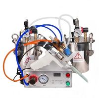 Machine automatique de distribution de colle liquide AB avec valve de distribution de colle époxy et seringue de remplissage